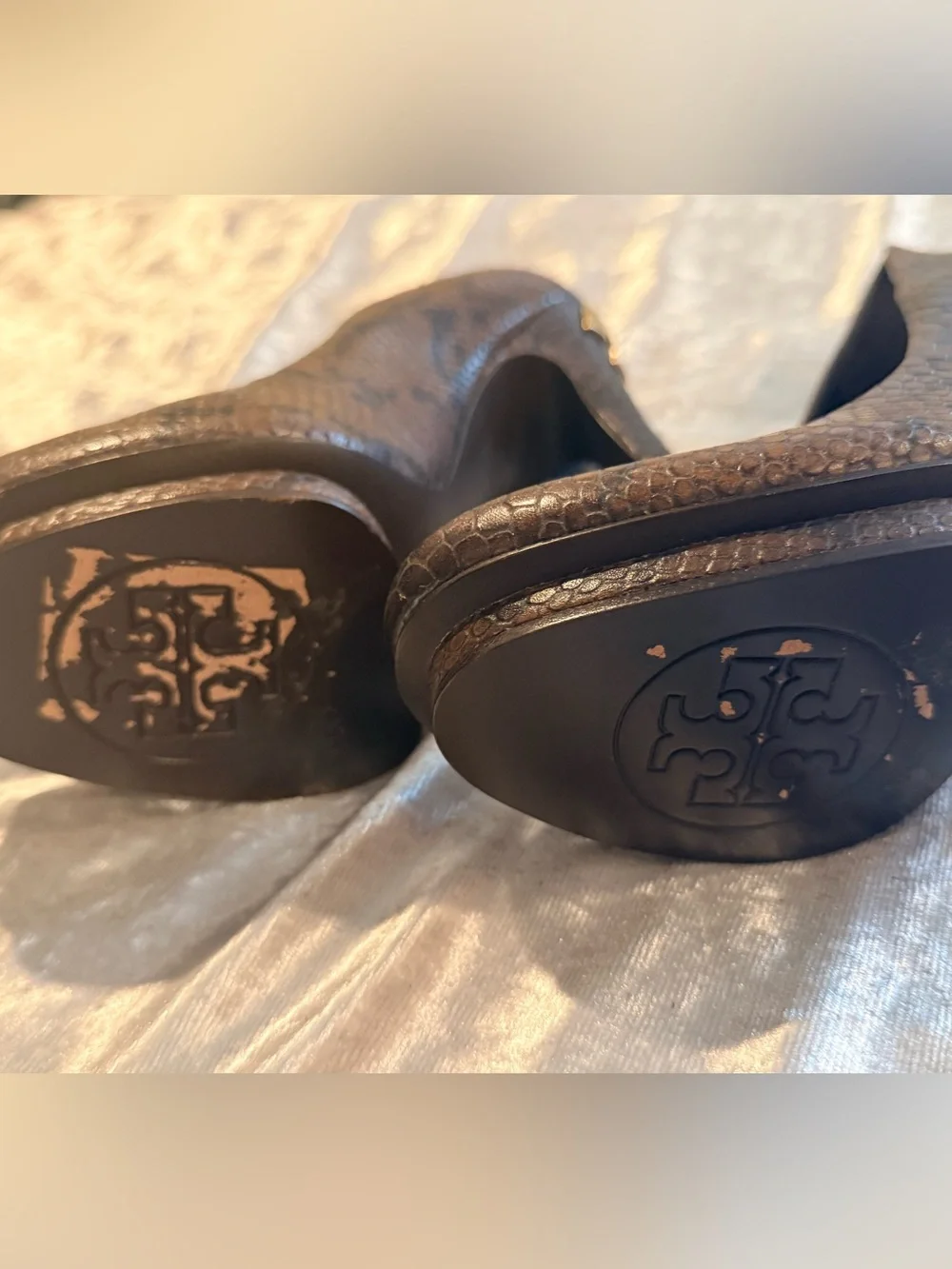 Tory Burch “JUDE” Python-Print Leather High Heel Pump (7)